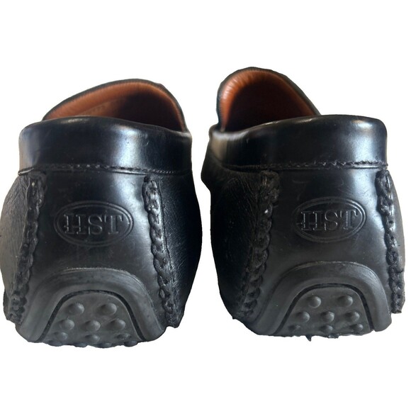 HS Trask Mens 10.5M Black Vibram Loafers Driving Moccasins Leather Preppy Shoe main image 5
